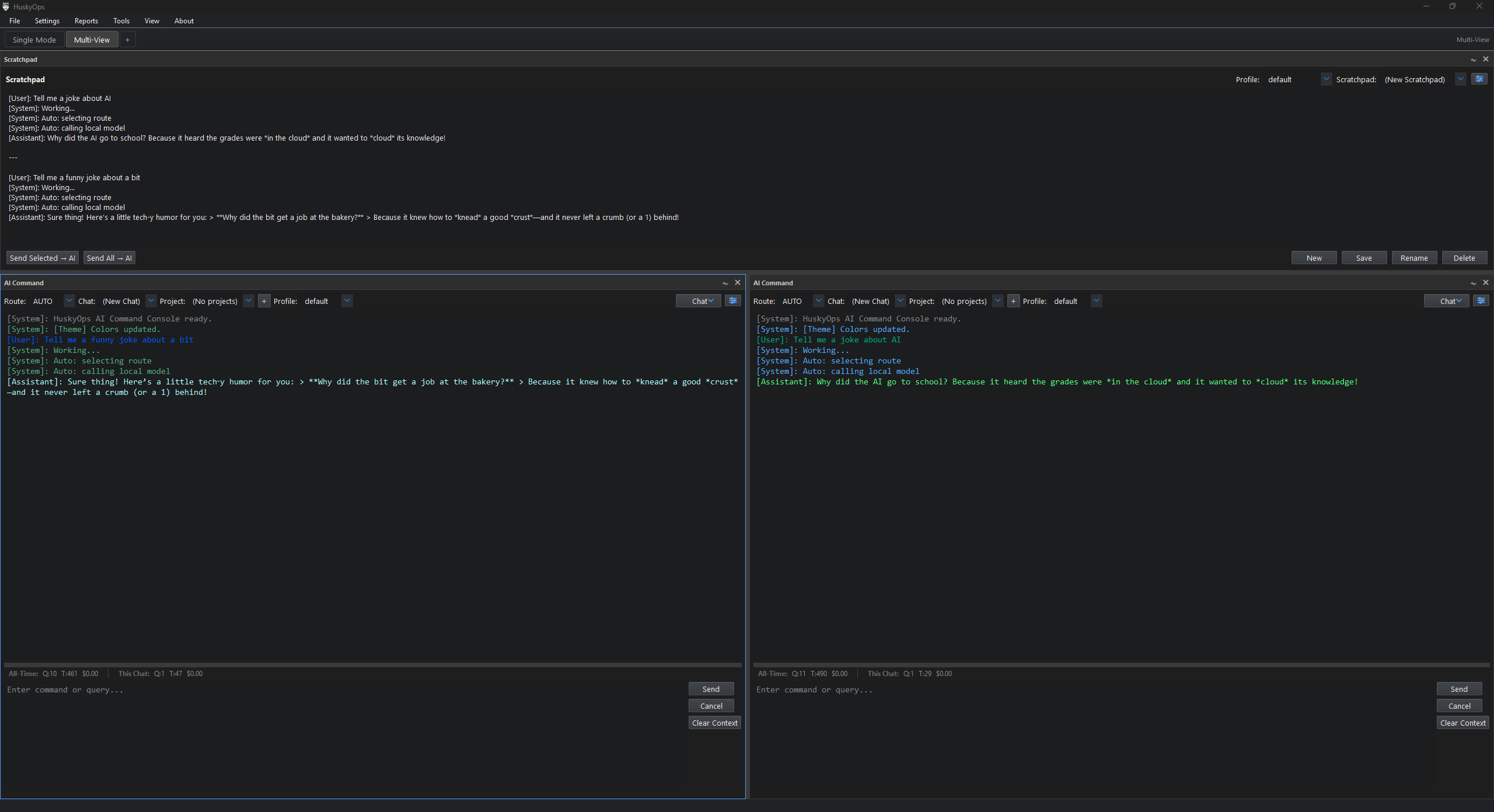 Multi-view workspace