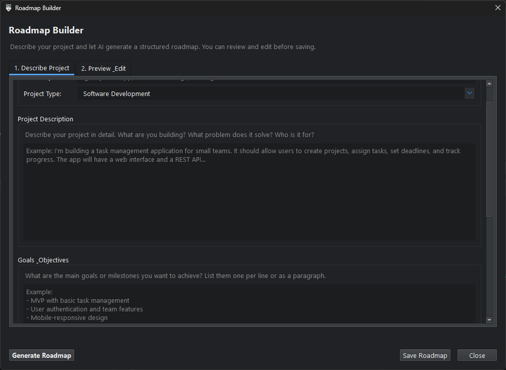 Roadmap Builder